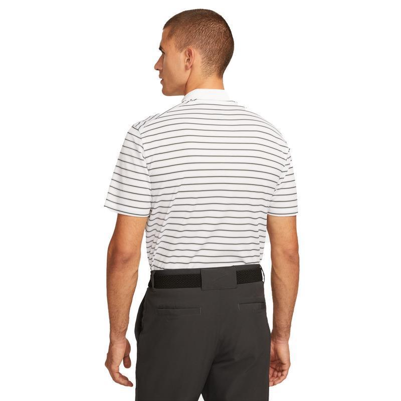 Nike Dri-Fit Victory Stripe Golf Polo Shirt - White/Black - main image