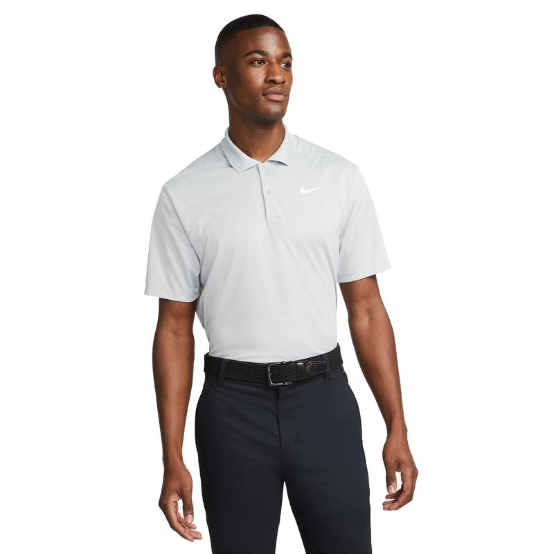 Nike Dri-Fit Victory Solid Polo Shirt - Grey/White - main image