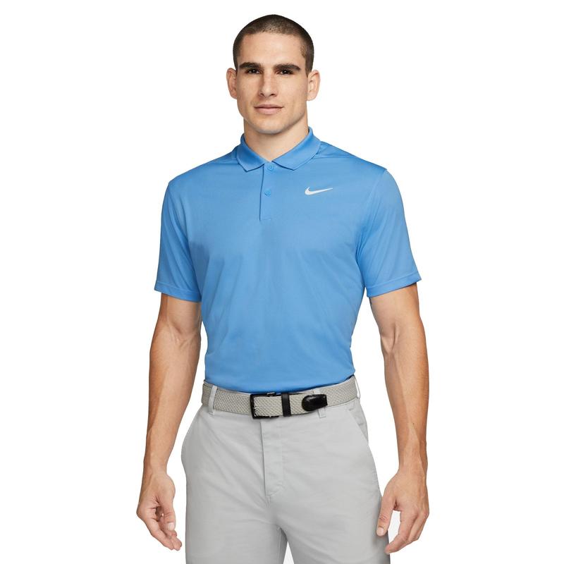 Nike Dri-Fit Victory Solid Polo Shirt - Blue/White - main image