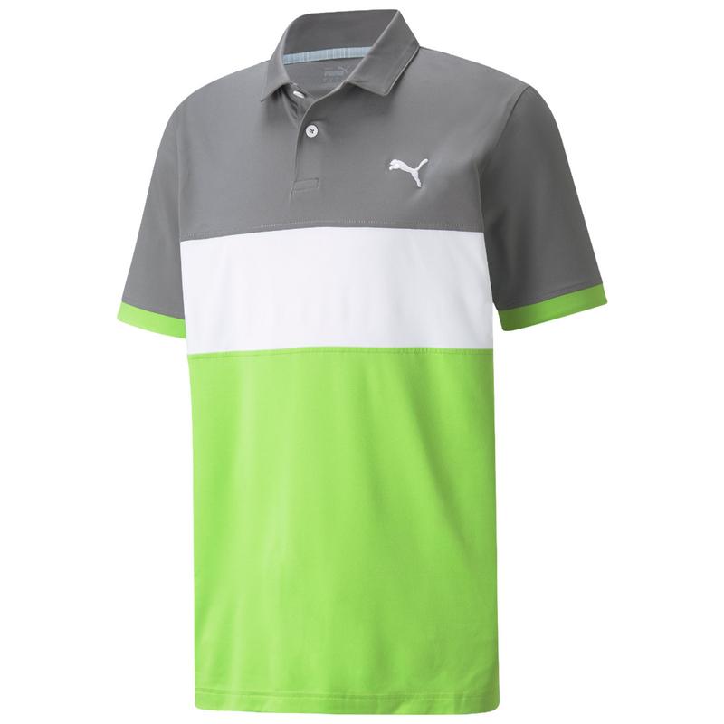 Puma Cloudspun Highway Golf Polo - Quiet Shade/Green - main image