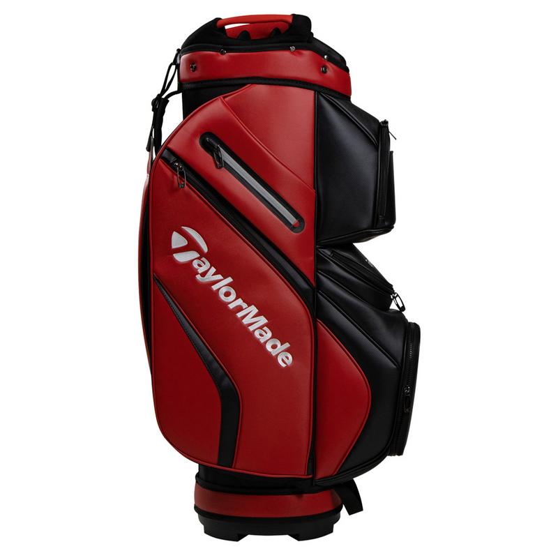 TaylorMade Golf Deluxe Cart Bag - Red/Black - main image