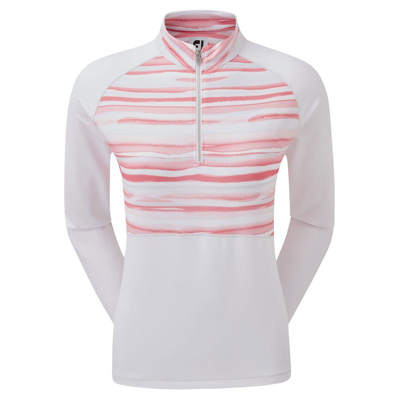 FootJoy Womens Half-Zip Jersey Watercolour Golf  Midlayer Sweater - main image