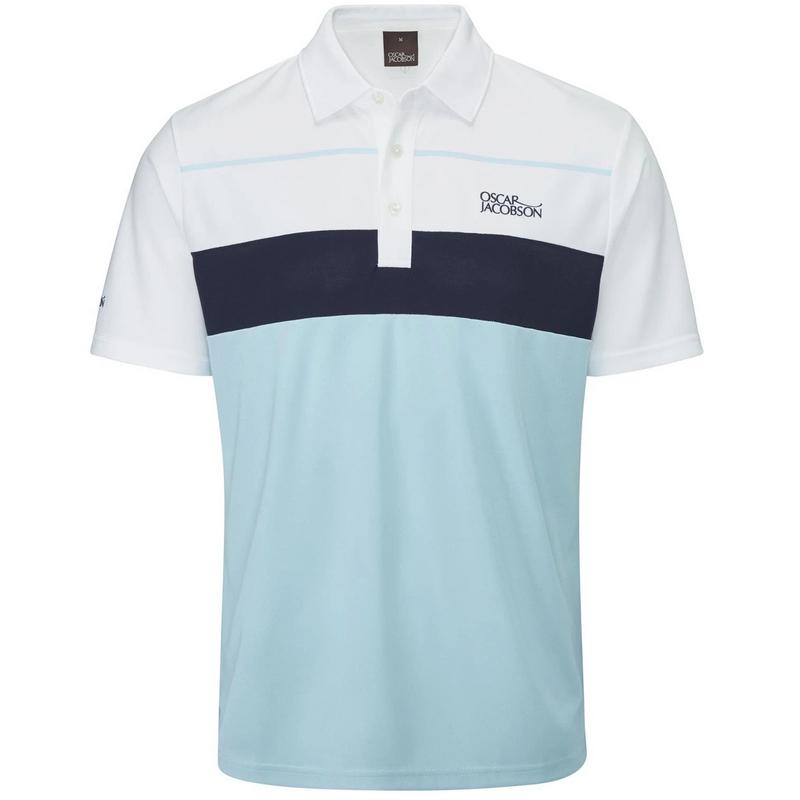 Oscar Jacobson Dodman Golf Polo Shirt - Blue - main image