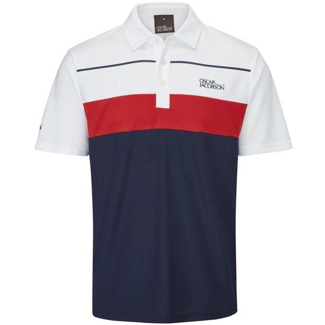 Oscar Jacobson Dodman Golf Polo Shirt - Navy - main image