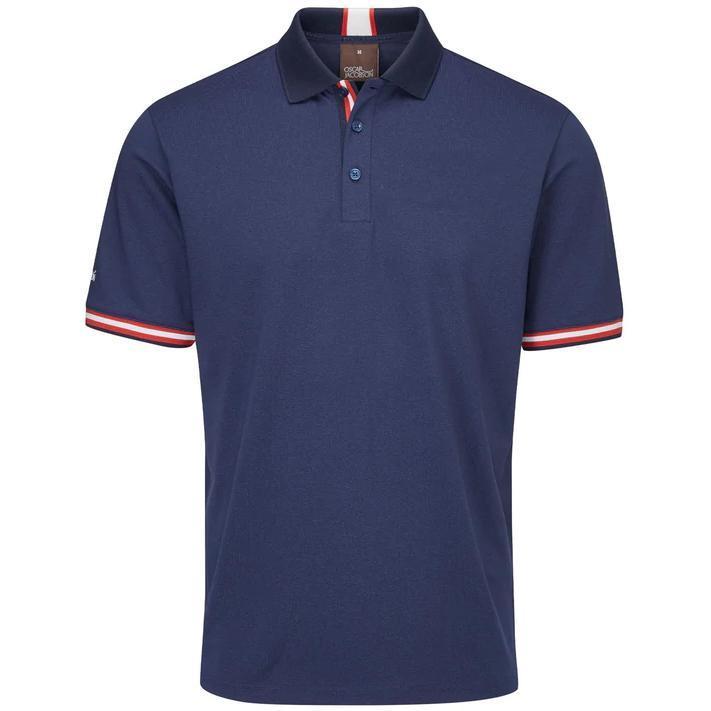 Oscar Jacobson Durham Tour Golf Polo Shirt - Navy - main image