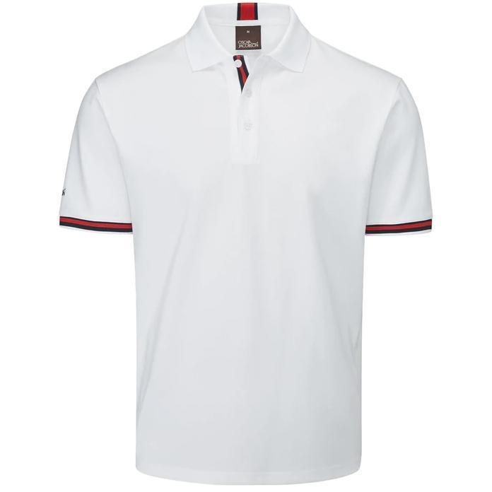 Oscar Jacobson Durham Tour Golf Polo Shirt - White - main image