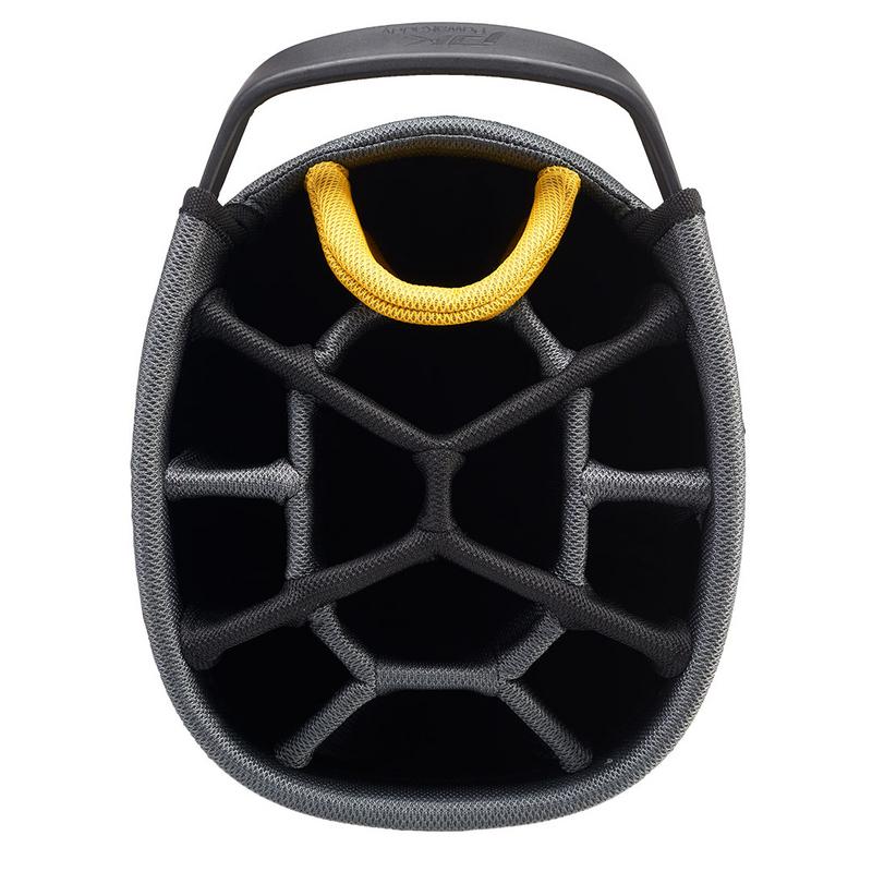 PowaKaddy Prem Tech Golf Cart Bag - Black/Yellow - main image