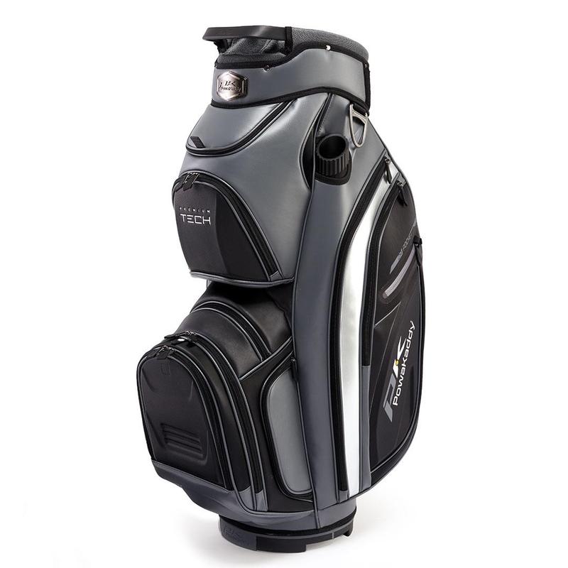 PowaKaddy Prem Tech Golf Cart Bag - Gun Metal/Black/Silver - main image