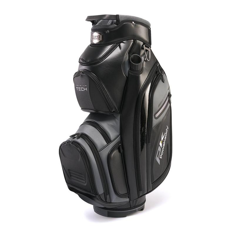 PowaKaddy Prem Tech Golf Cart Bag - Black/Gun Metal - main image