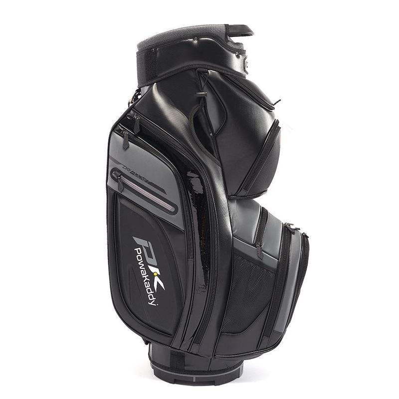 PowaKaddy Prem Tech Golf Cart Bag - Black/Gun Metal - main image