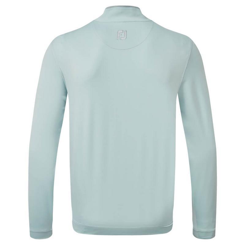 FootJoy Lightweight MicroStripe Half Zip Chill Out Golf Sweater - Blue - main image