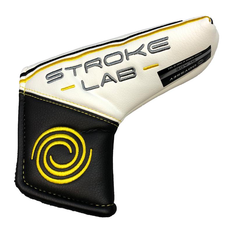 Odyssey Stroke Lab Blade Golf Putter Headcover - White/Black/Gold - main image