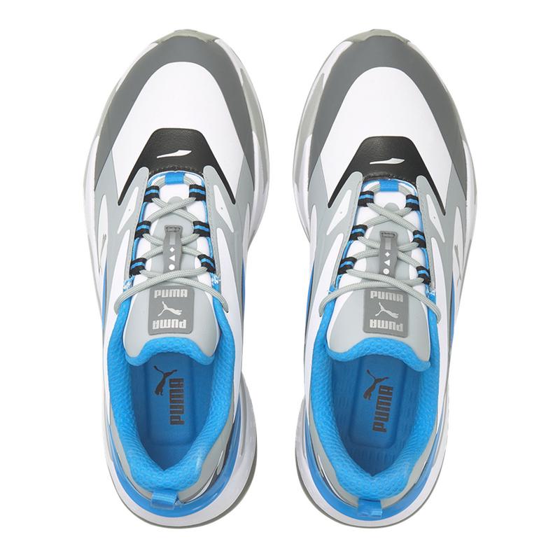 Puma GS Fast Golf Shoes - White/Quarry/Ocean Blue - main image