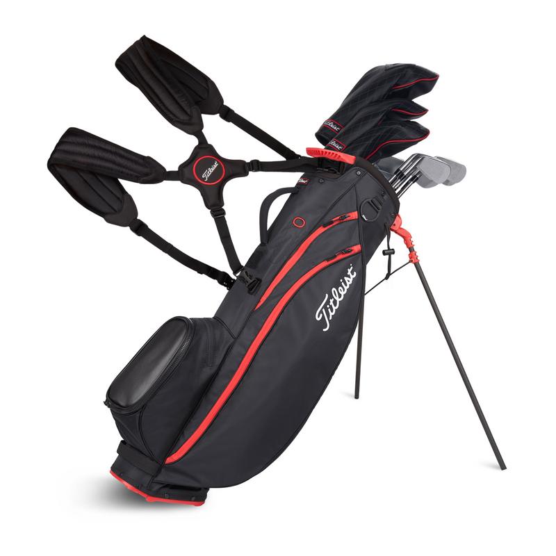 Titleist Players 4 Carbon S Golf Stand Bag - Black/Black/Red - main image