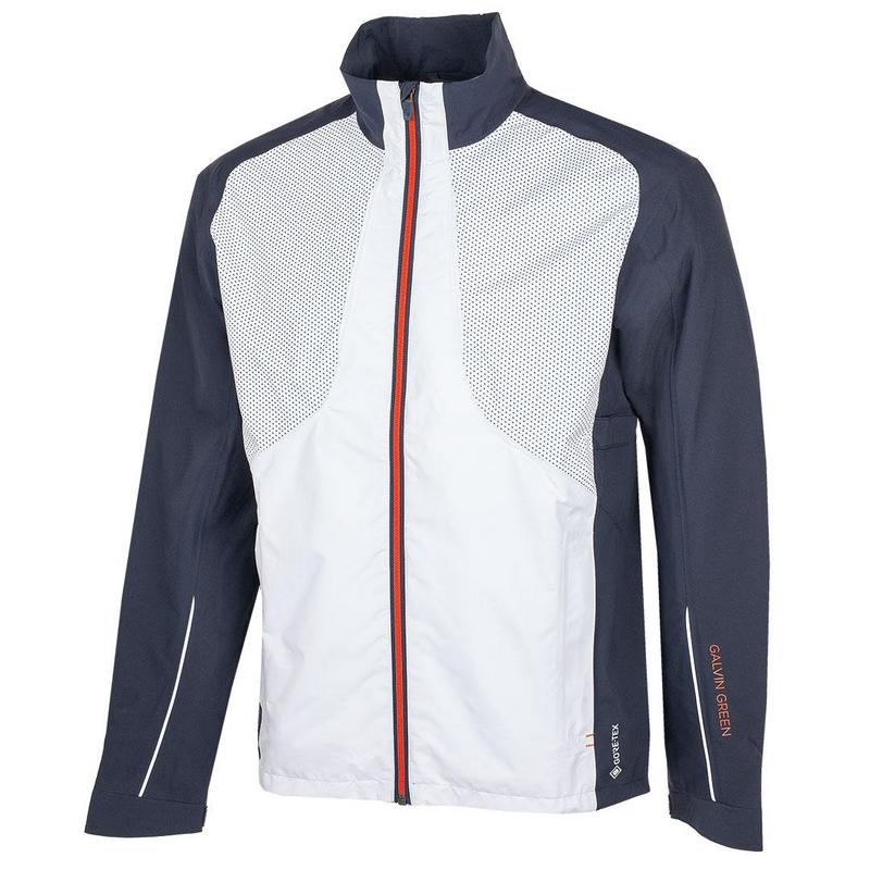 Galvin Green Albert GORE-TEX Waterproof Golf Jacket - White/Navy/Orange - main image