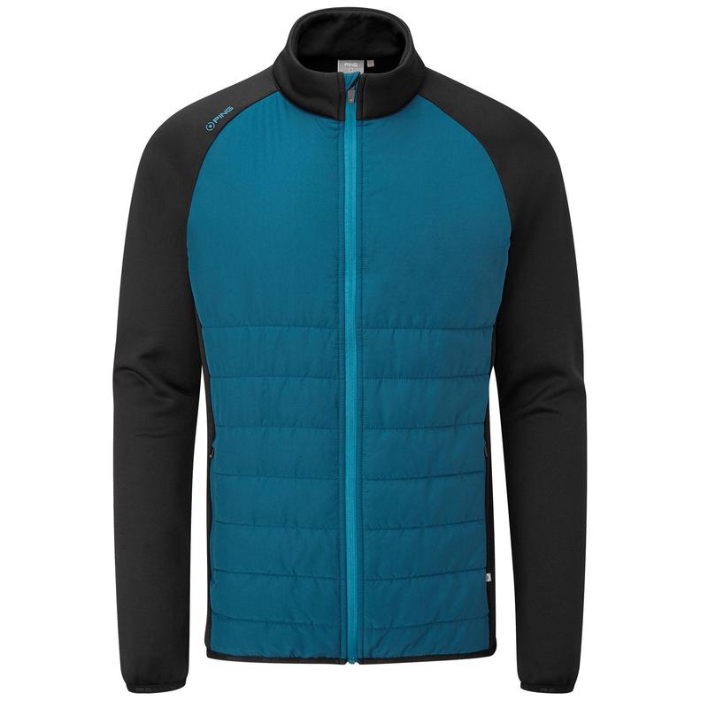 Ping Arlo Quilted Hybrid Golf Jacket - Deep Atlantic/Black - main image