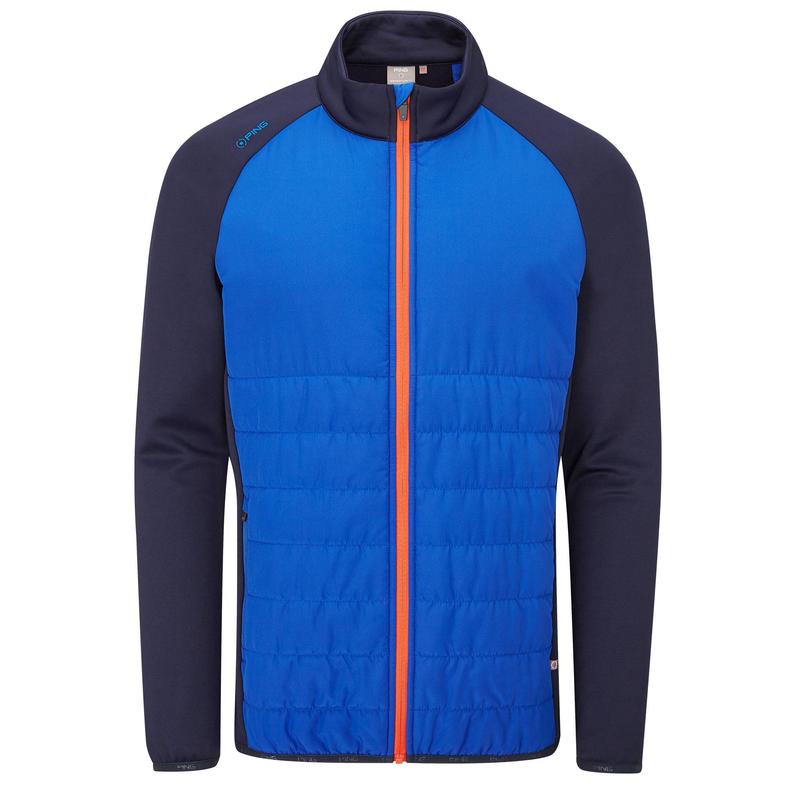 Ping Arlo Quilted Hybrid Golf Jacket - North Sea/Navy - main image