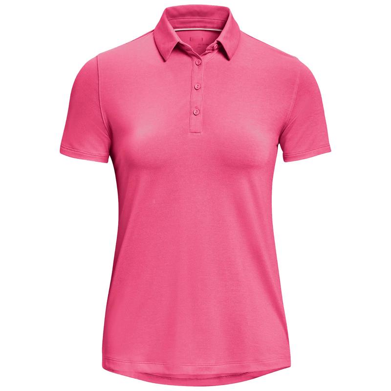 Under Armour Womens Zinger Short Sleeve Polo Shirt - Pink Punk - main image