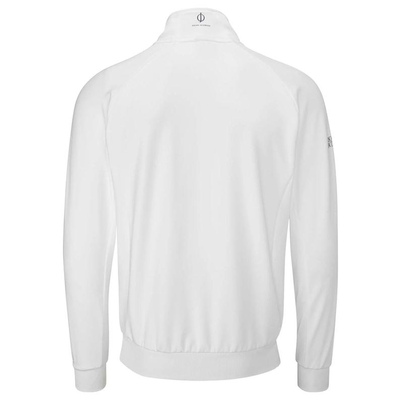 Oscar Jacobson Trent Tour Mid Layer Golf Sweater - White - main image