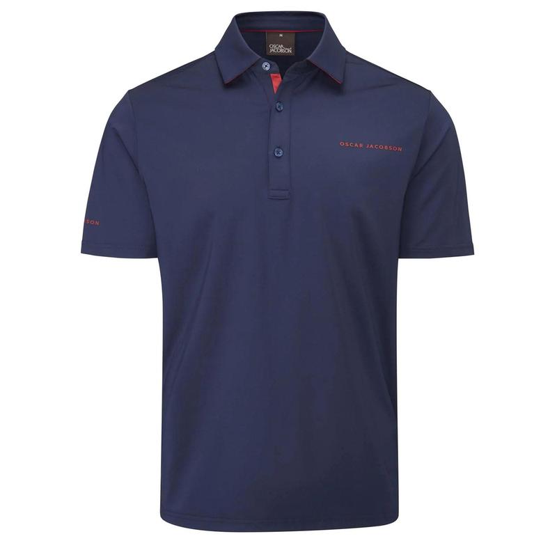 Oscar Jacobson Chap II Tour Golf Polo Shirt - Navy - main image