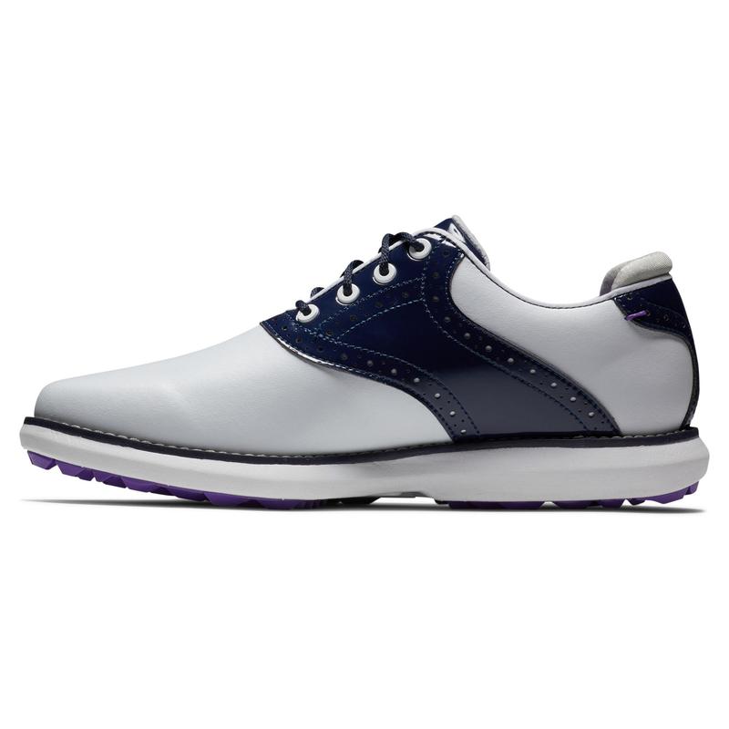 Footjoy Traditions Spikeless Women's Golf Shoe - White/Navy - main image