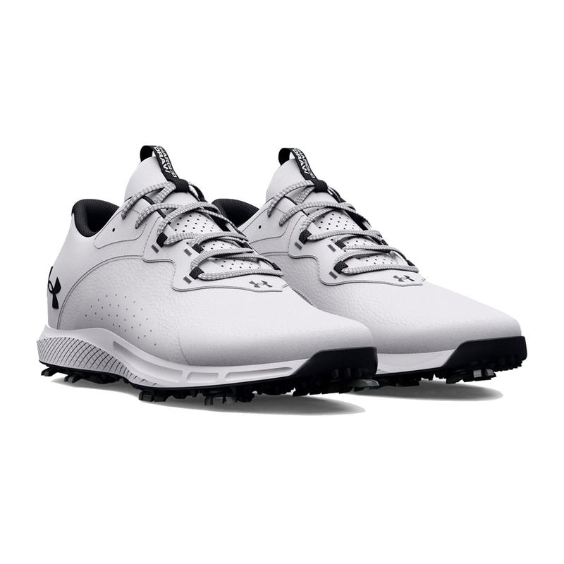 Under Armour UA Charged Draw 2 Wide Golf Shoes - White - main image