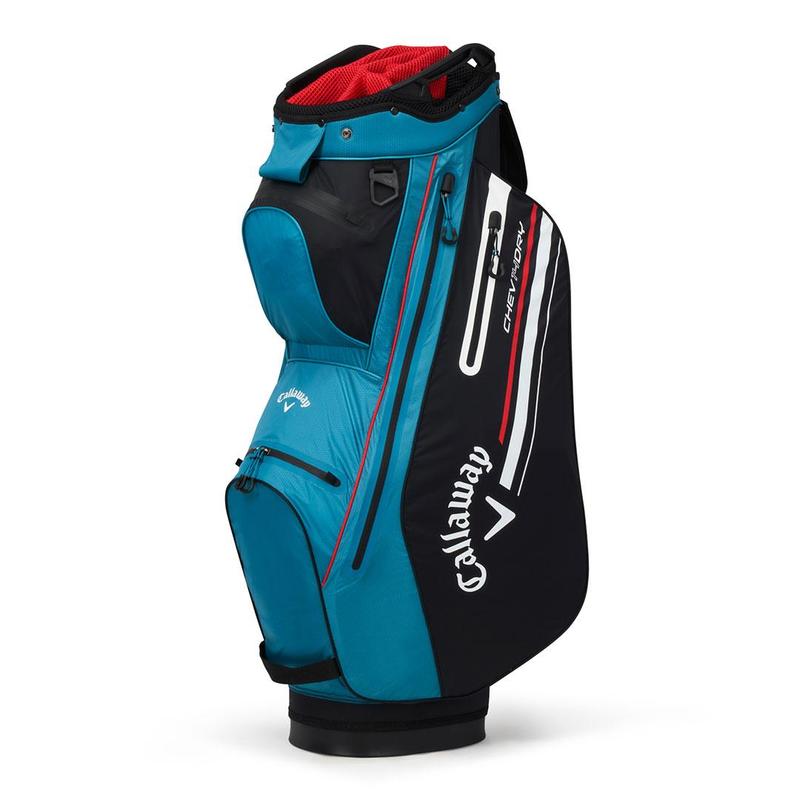 Callaway Golf Chev Dry 14 Waterproof Cart Bag 2023 - Aqua/Black/Fire - main image