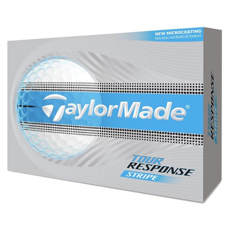 TaylorMade Tour Response Stripe Golf Balls - White/Blue (4 For 3) - main image