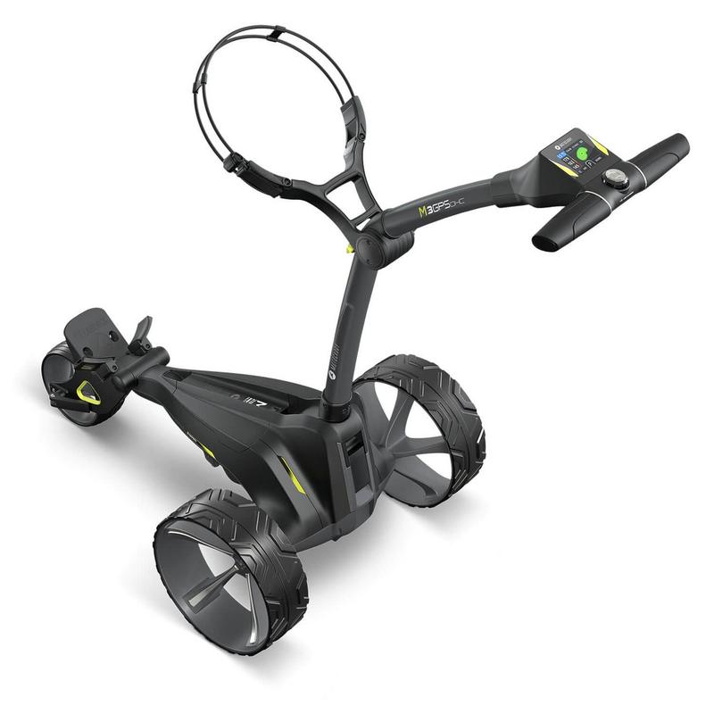 Motocaddy M3 GPS DHC Graphite Electric Golf Trolley 2024 - Standard Lithium - main image