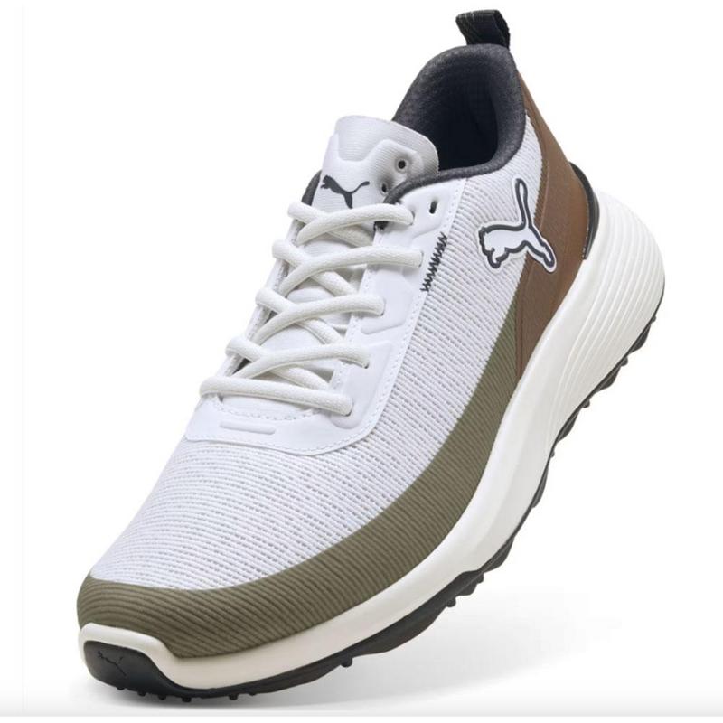 Puma Gruve Sport Golf Shoes - Puma White/Fudge/Dark Sage - main image