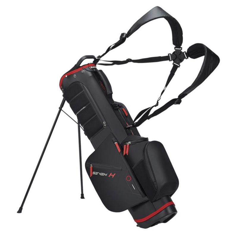 Big Max Aqua Seven H Waterproof Golf Stand Bag - Black/Red - main image