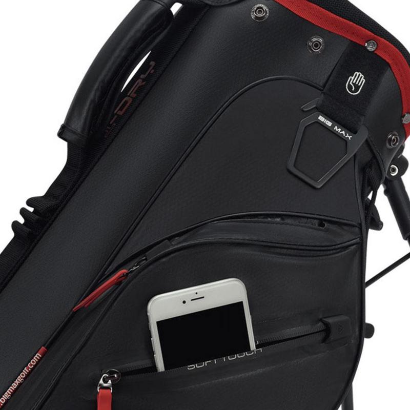 Big Max Aqua Seven H Waterproof Golf Stand Bag - Black/Red - main image