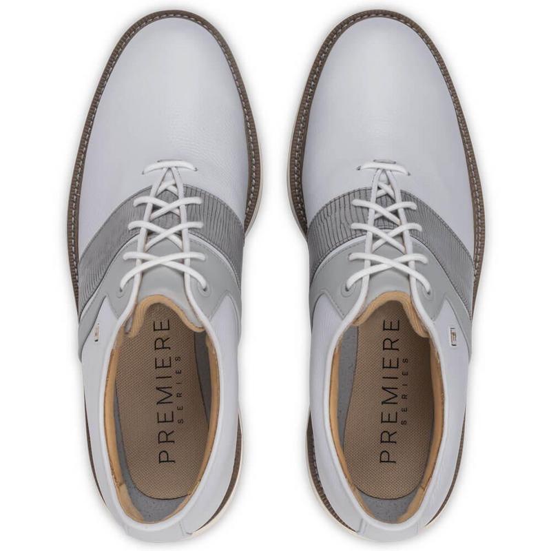 FootJoy Premiere Series Packard Golf Shoes - White/Grey/White - main image