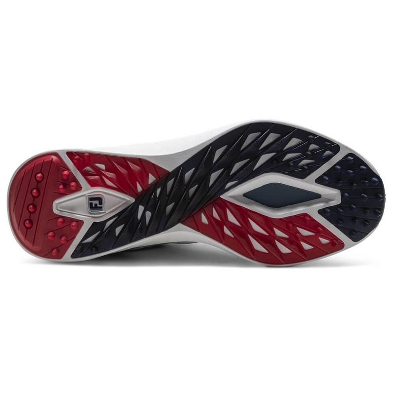 FootJoy Pro SL Golf Shoes - White/Blue/Red - main image