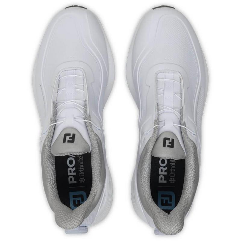 FootJoy Pro SL BOA Golf Shoes - White/White/Grey - main image