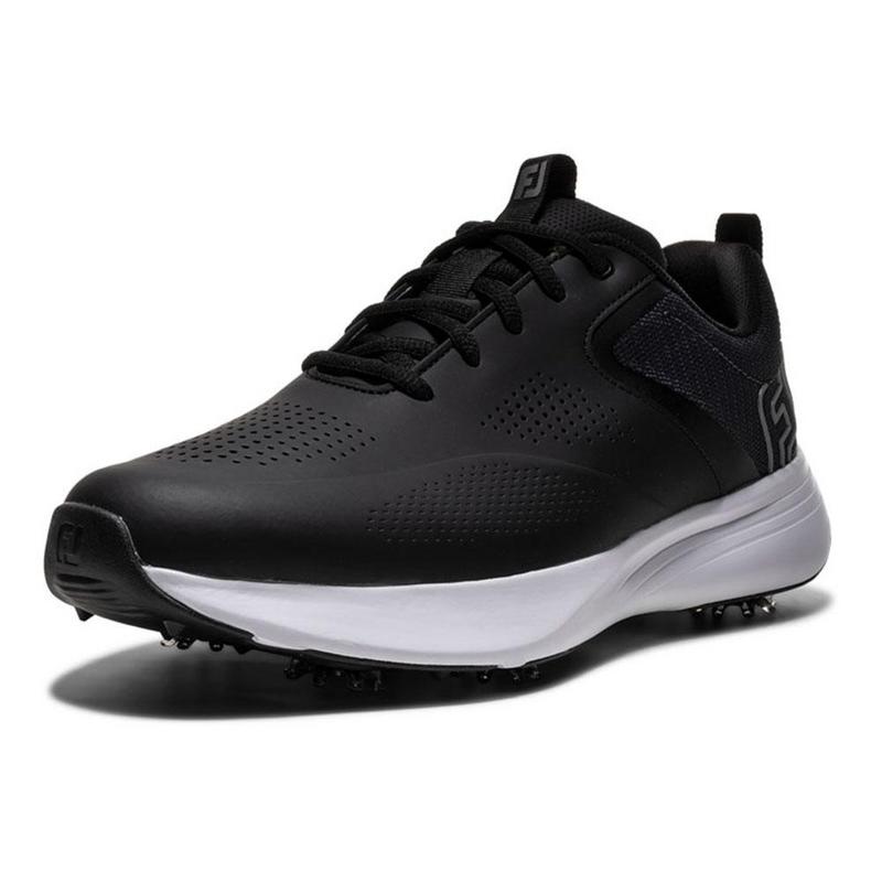 FootJoy Qualifier Golf Shoes - Black/White/Grey - main image