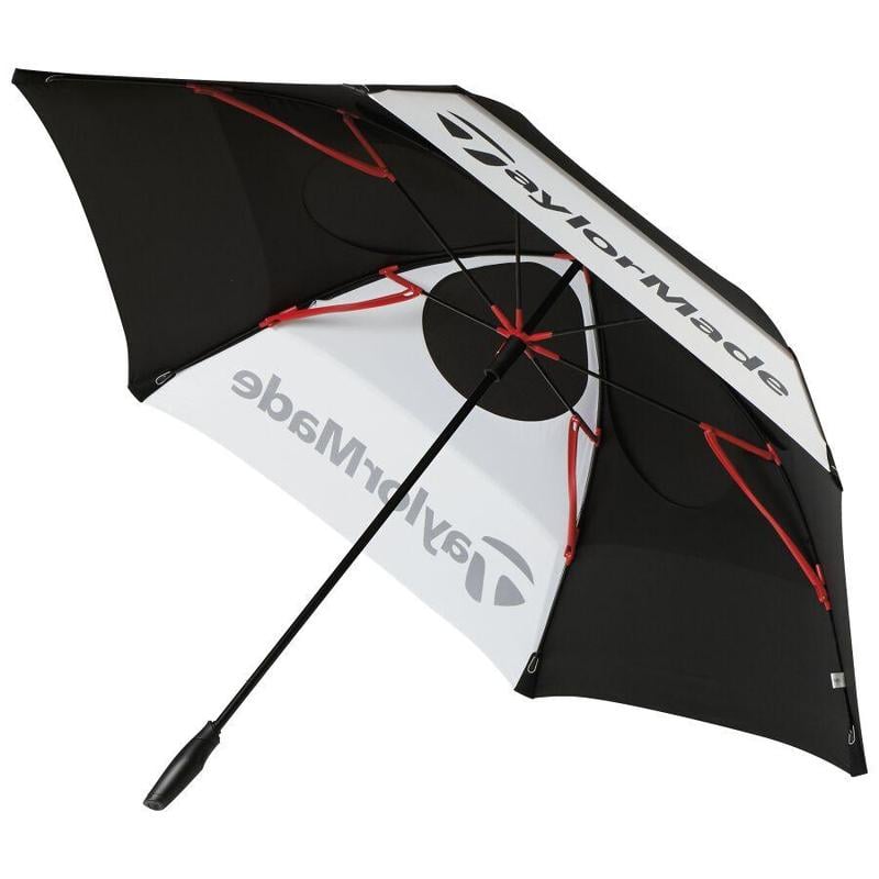 TaylorMade Double Canopy 68'' Golf Umbrella - Black/Grey - main image