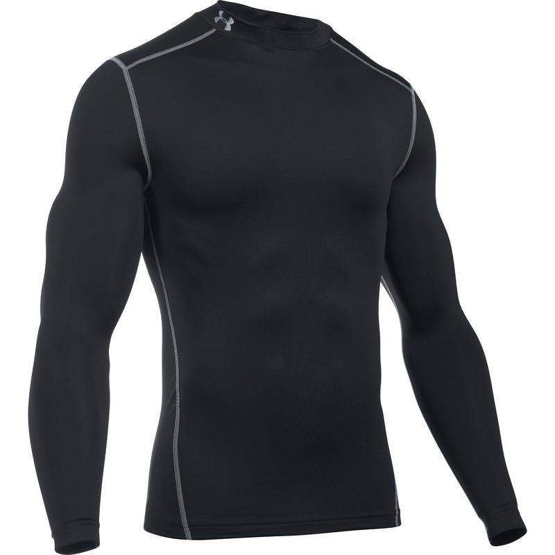 Under Armour ColdGear Armour Compression Mock Golf Baselayer - Black - main image