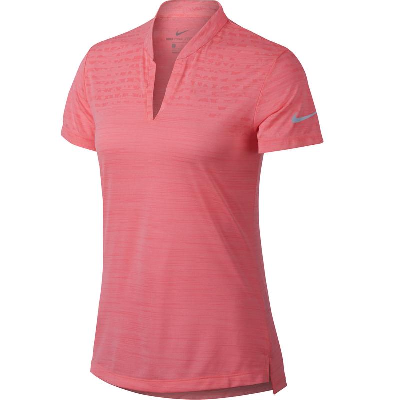 Nike Womens Zonal Cooling Polo - Sunset Pulse - main image