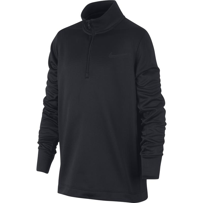 Nike Dri-FIT Therma Boys Half-Zip Golf Top - Black - main image