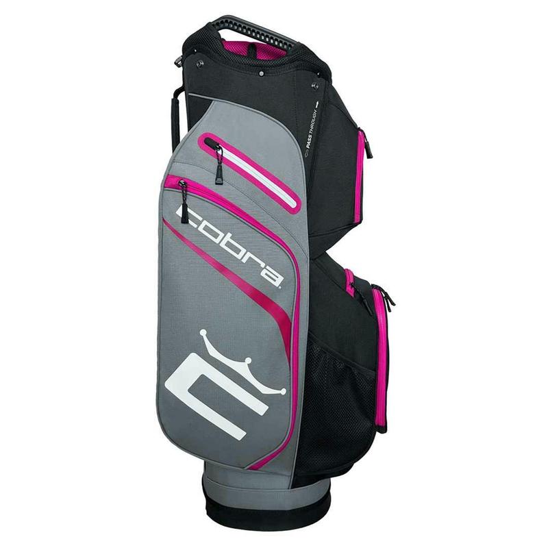 Cobra Signature Golf Cart Bag - Grey/Pink/Black - main image