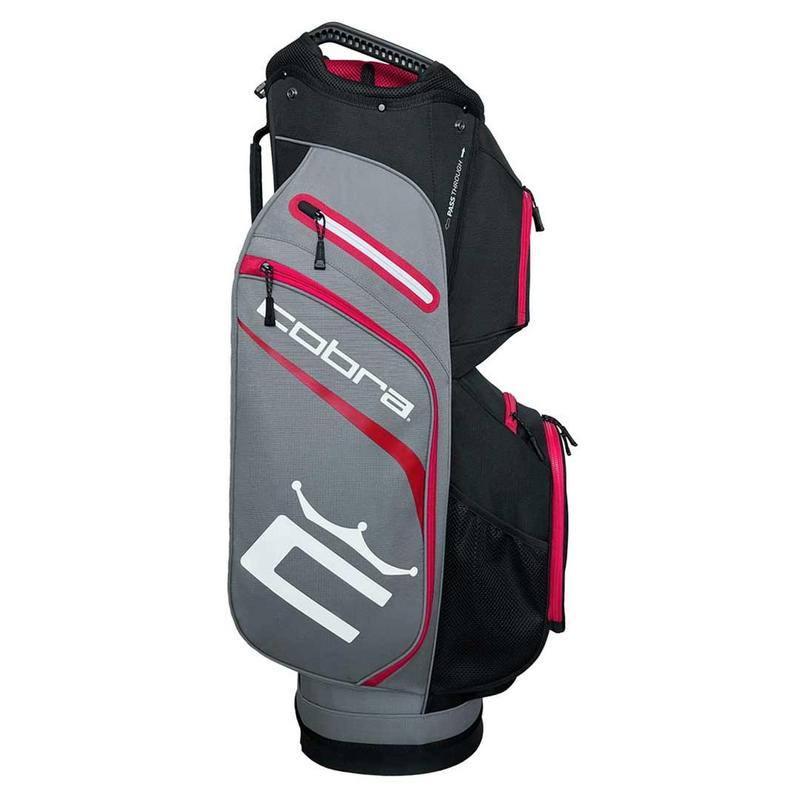 Cobra Signature Golf Cart Bag - Grey/Red/Black - main image