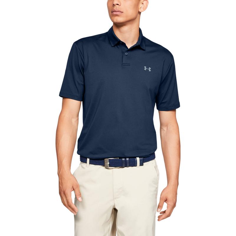 Under Armour Mens Performance 2.0 Golf Polo Shirt - Academy Blue - main image