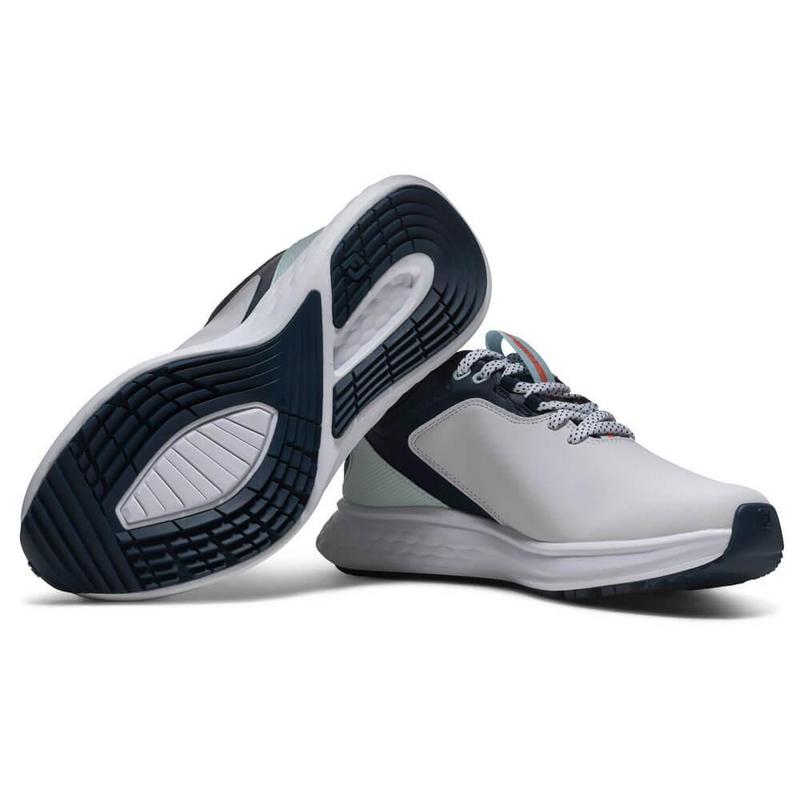 Footjoy Pulse Womens Golf Shoes - White/Navy/Blue - main image