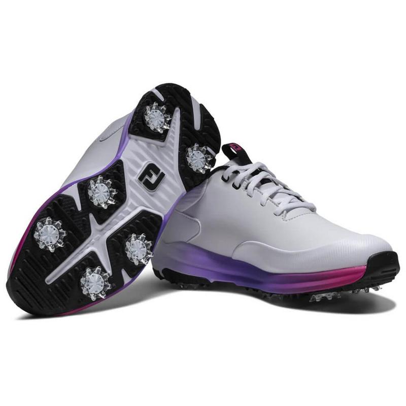 FootJoy Tour Rival Womens Golf Shoes - White/Silver/Pink - main image