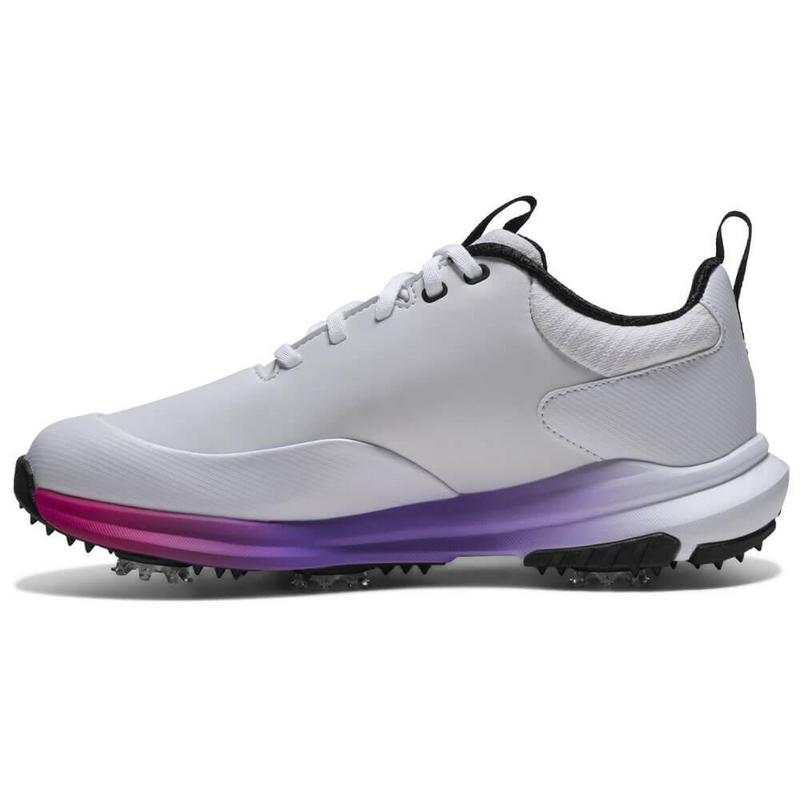 FootJoy Tour Rival Womens Golf Shoes - White/Silver/Pink - main image