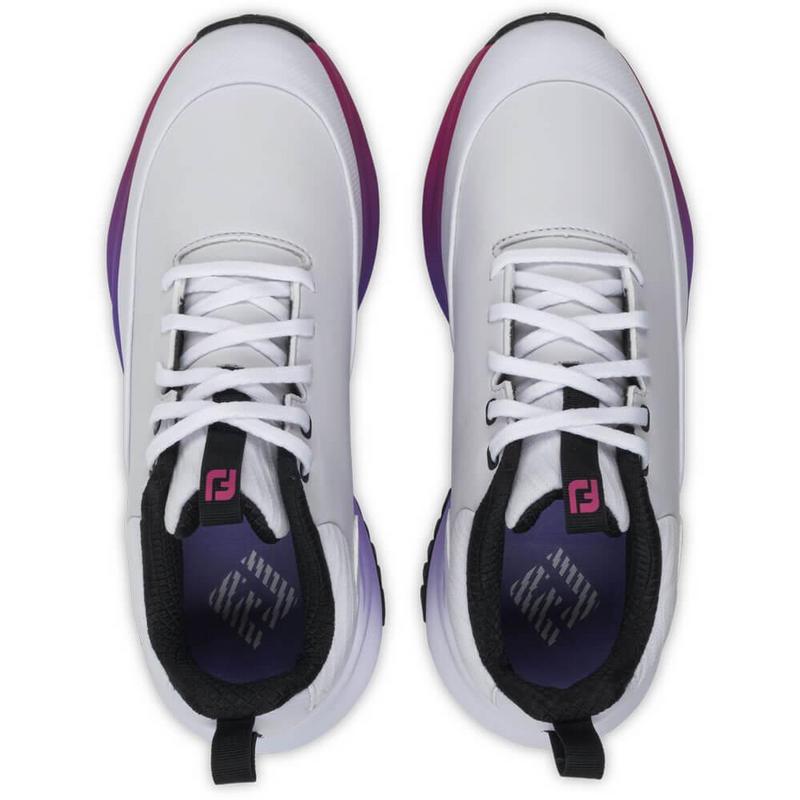 FootJoy Tour Rival Womens Golf Shoes - White/Silver/Pink - main image