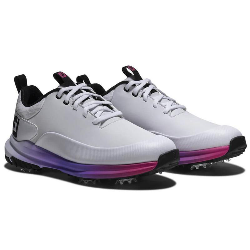 FootJoy Tour Rival Womens Golf Shoes - White/Silver/Pink - main image