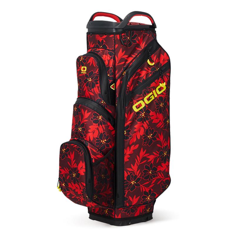 Ogio All Elements Silencer Golf Cart Bag - Red Flower Party - main image