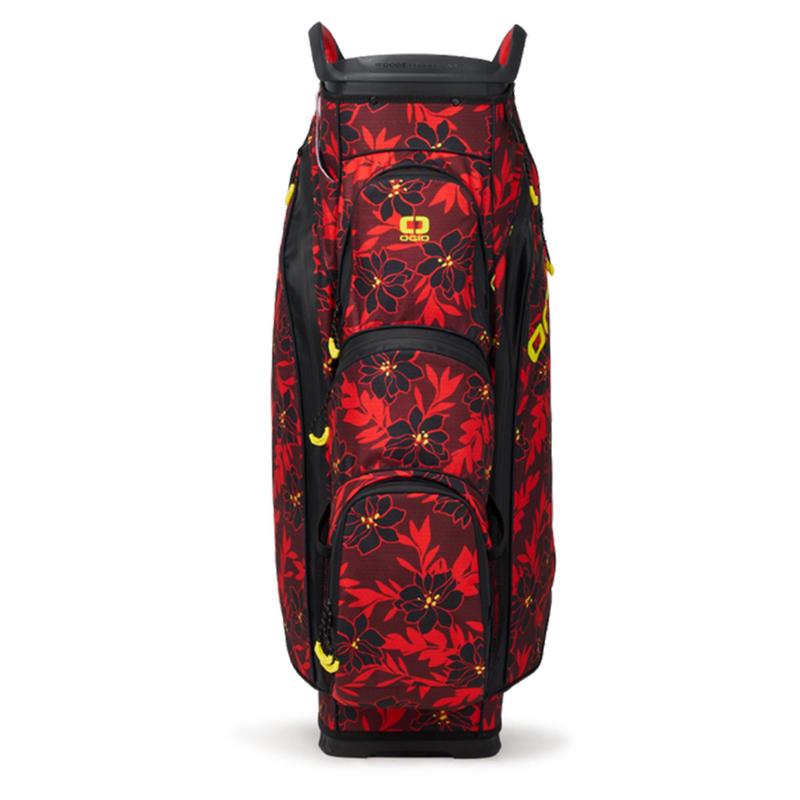 Ogio All Elements Silencer Golf Cart Bag - Red Flower Party - main image